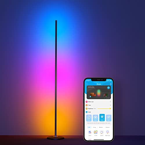 RGBIC LED Floor Lamp LED Works with Alexa, with Music